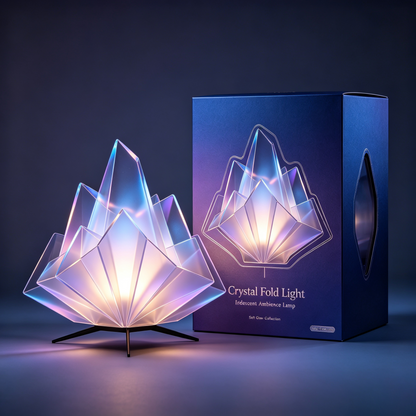 Iridescent Crystal Mountain Table Lamp