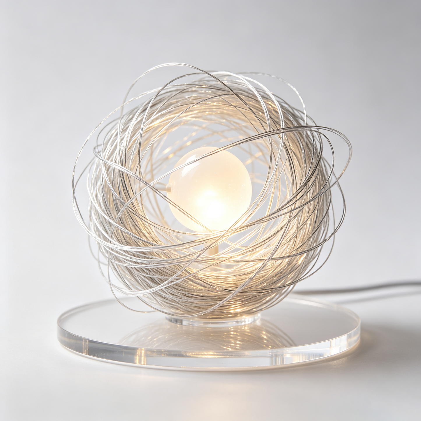 Art Woven Birdcage Night Light