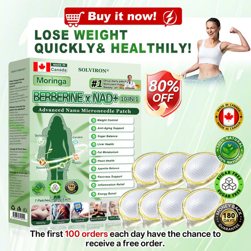 𝐂𝐀 𝐃𝐨𝐜𝐭𝐨𝐫 𝐑𝐞𝐜𝐨𝐦𝐦𝐞𝐧𝐝𝐞𝐝🇨🇦 🛒|𝐒𝐎𝐋𝐕𝐈𝐑𝐎𝐍® 𝐌𝐨𝐫𝐢𝐧𝐠𝐚 𝐁𝐞𝐫𝐛𝐞𝐫𝐢𝐧𝐞 × 𝐍𝐀𝐃⁺ 𝟏𝟎-𝐢𝐧-𝟏 𝑨𝒅𝒗𝒂𝒏𝒄𝒆𝒅 𝐍𝐚𝐧𝐨 𝑴𝒊𝒄𝒓𝒐𝒏𝒆𝒆𝒅𝒍𝒆 𝐏𝐚𝐭𝐜𝐡 (𝐉𝐮𝐬𝐭 𝐨𝐧𝐜𝐞 𝐚 𝐝𝐚𝐲, 𝐯𝐢𝐬𝐢𝐛𝐥𝐞 𝐜𝐡𝐚𝐧𝐠𝐞𝐬 𝐢𝐧 𝟕 𝐝𝐚𝐲𝐬)